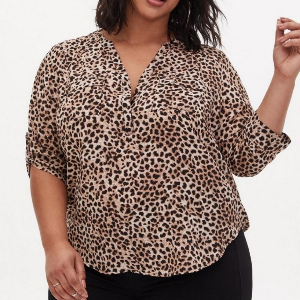 Torrid Pullover 3/4 Sleeves Blouse Plus Size 5